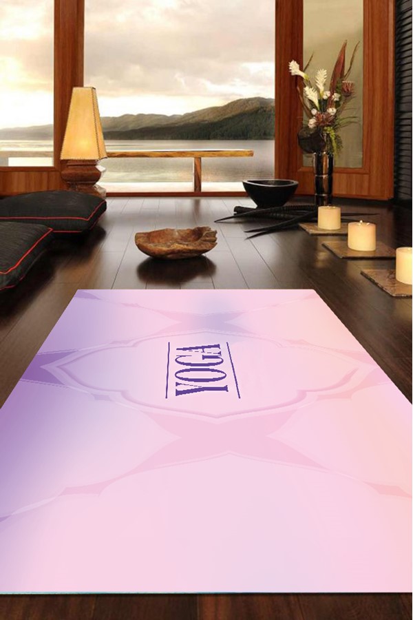 Dijital Baskılı Kaymaz Taban 8 Mm Pilates Yoga Matı Egzersiz Minderi