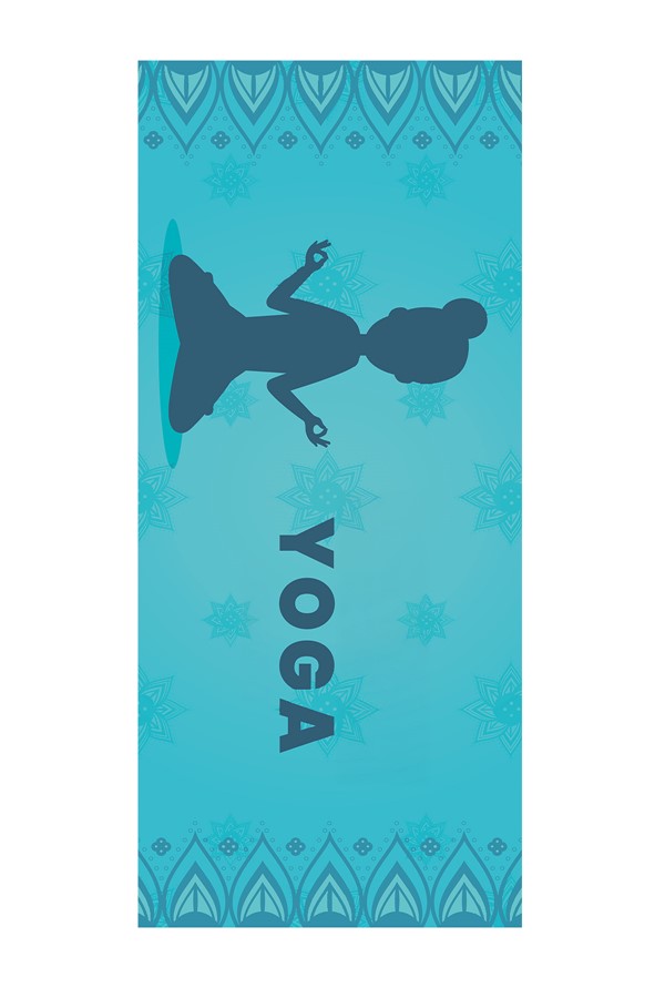 Dijital Baskılı Kaymaz Taban 8 Mm Pilates Yoga Matı Egzersiz Minderi