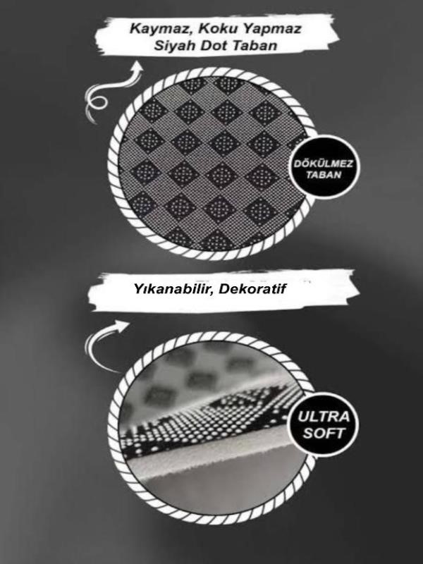 Dekoratif Renkli Puzzle Desenli Oto Paspas Takımı