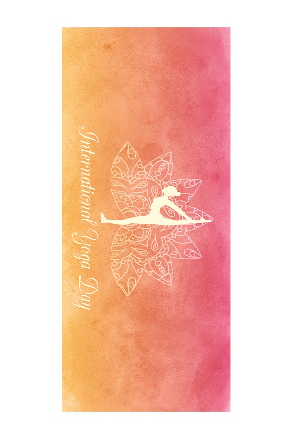 Dijital Baskılı Kaymaz Taban 8 Mm Pilates Yoga Matı Egzersiz Minderi