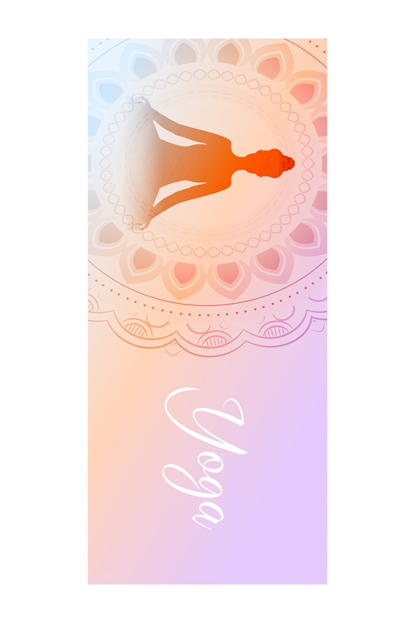 Dijital Baskılı Kaymaz Taban 8 Mm Pilates Yoga Matı Egzersiz Minderi