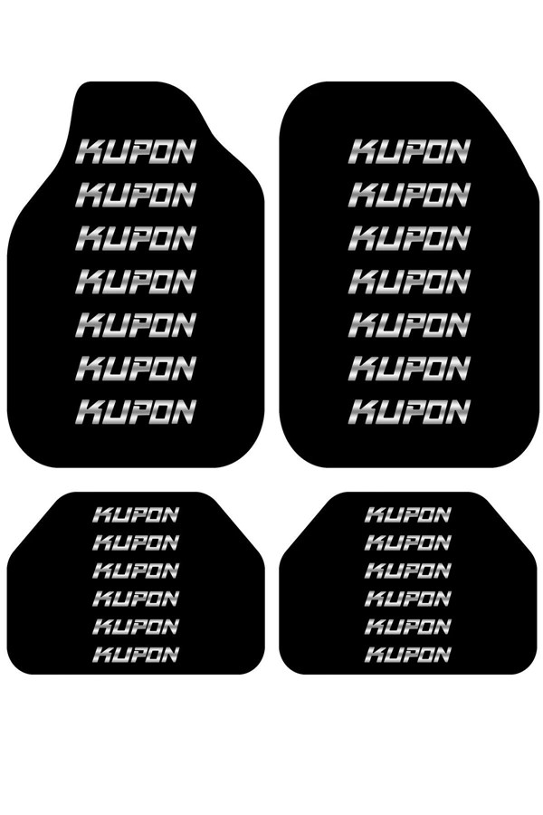 Dekoratif Kupon Desenli Oto Paspas Takımı