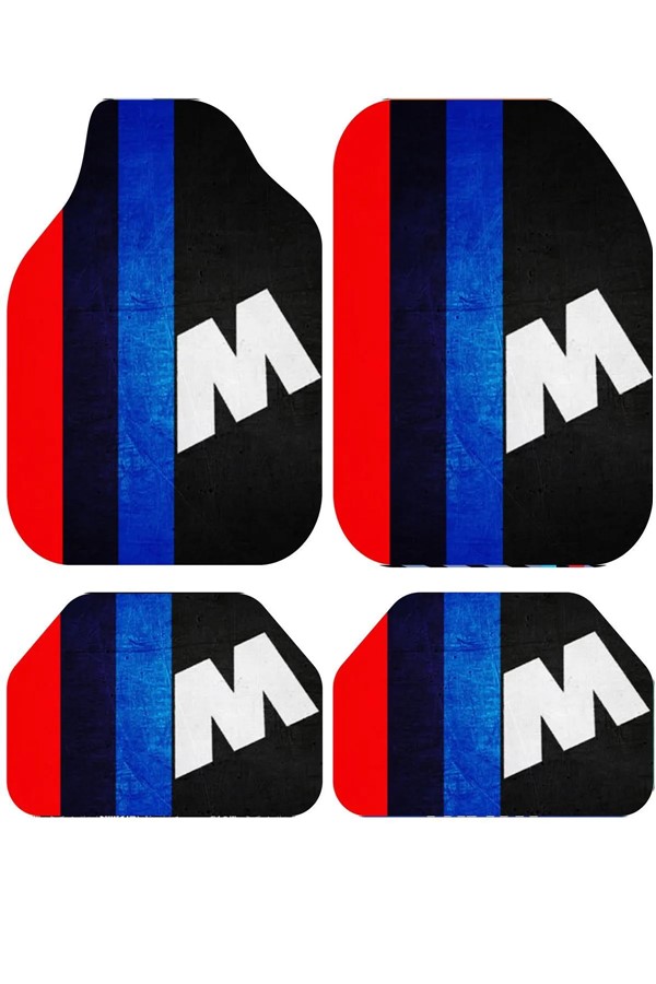 Bmw M Dekoratif Desenli Oto Paspas Takımı