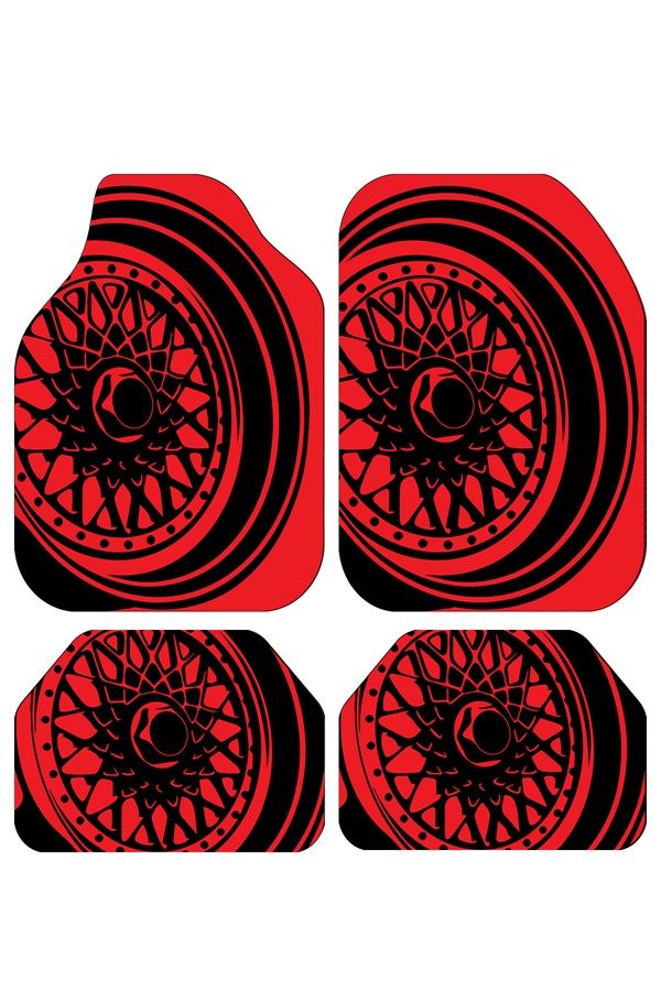 Dekoratif Desenli Oto Paspas Takımı