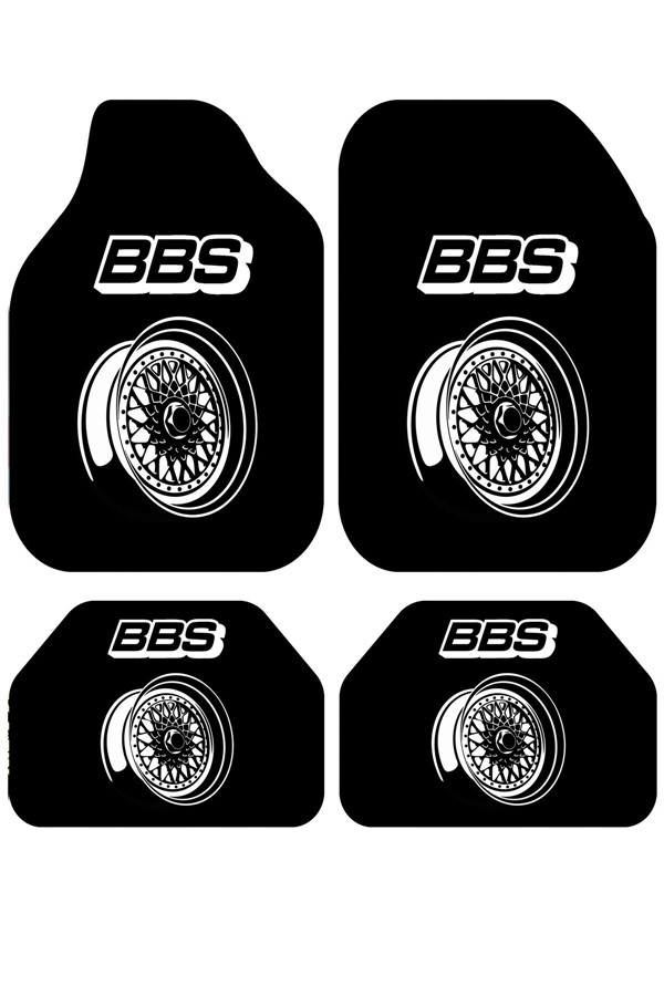 Dekoratif BBS Jant Desenli Oto Paspas Takımı