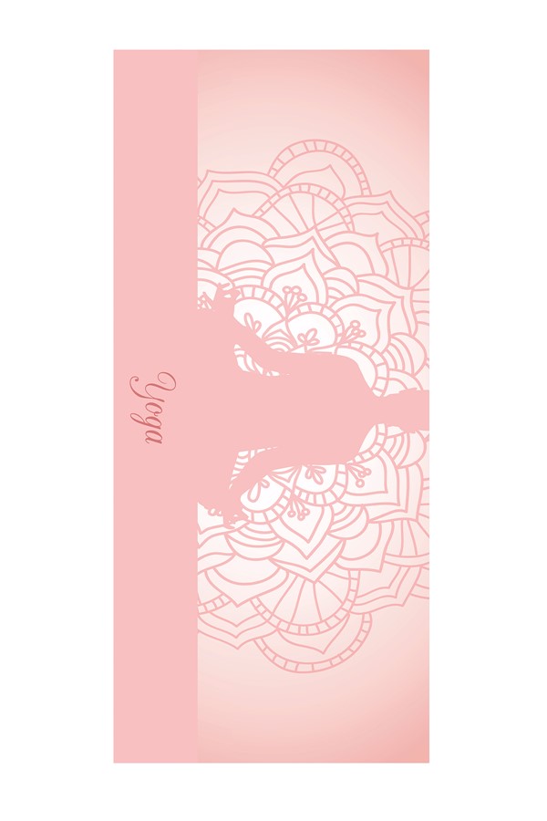 Dijital Baskılı Kaymaz Taban 8 Mm Pilates Yoga Matı Egzersiz Minderi