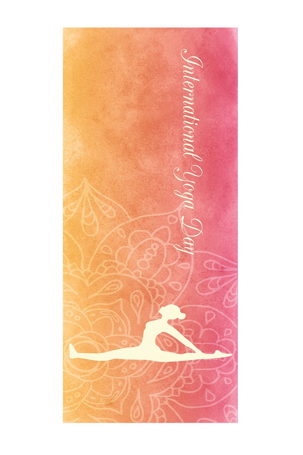 Dijital Baskılı Kaymaz Taban 8 Mm Pilates Yoga Matı Egzersiz Minderi