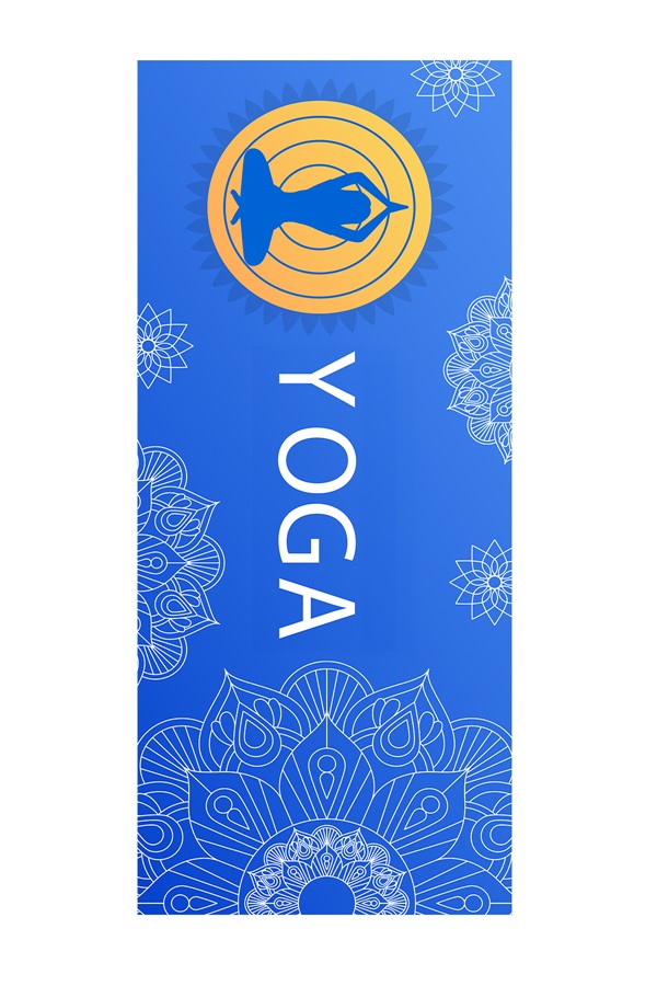 Dijital Baskılı Kaymaz Taban 8 Mm Pilates Yoga Matı Egzersiz Minderi