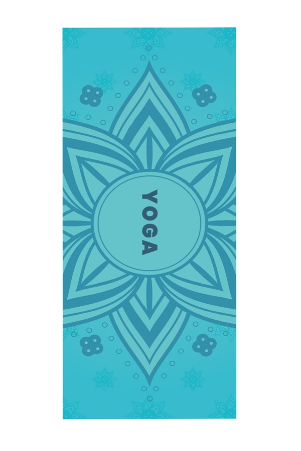 Dijital Baskılı Kaymaz Taban 8 Mm Pilates Yoga Matı Egzersiz Minderi