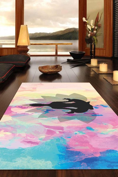 dijital baskılı kaymaz taban 8 mm pilates yoga matı egzersiz minderi, dijital baskılı kaymaz taban 8 mm pilates yoga matı egzersiz minderi