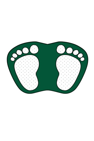 dekoratif dijital baskılı ayak izi desenli banyo paspas takımı, dekoratif dijital baskılı ayak izi desenli banyo paspas takımı