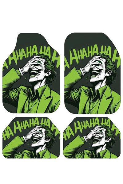 dekoratif joker desenli oto paspas takımı, joker desenli oto paspas takımı
