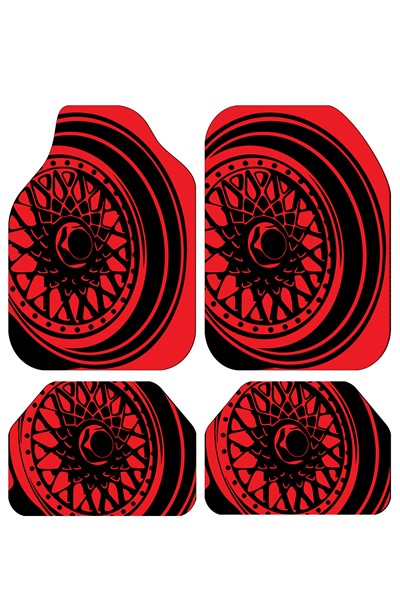 dekoratif desenli oto paspas takımı, dekoratif desenli oto paspas takımı