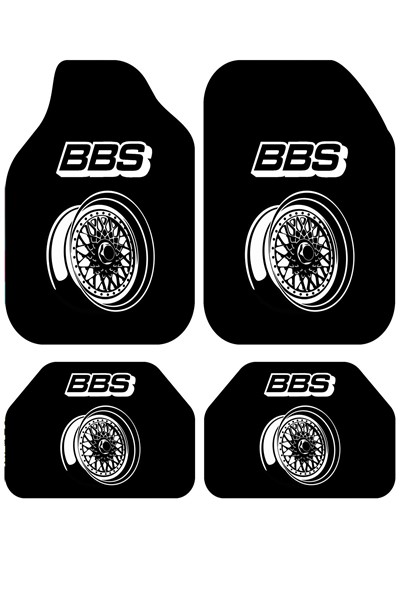 dekoratif bbs jant desenli oto paspas takımı, dekoratif bbs jant desenli oto paspas takımı