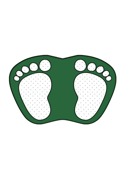 dekoratif dijital baskılı ayak izi desenli banyo paspası, dekoratif dijital baskılı ayak izi desenli banyo paspası